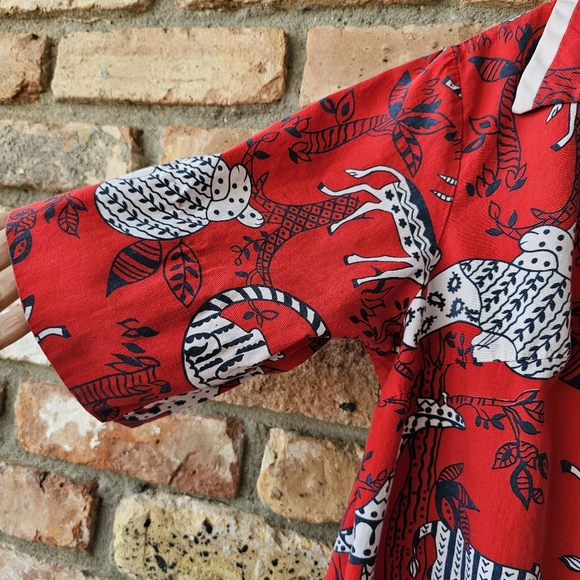 Vintage Button-Down Housedress, Robe, Dressing Gown, Smock - Picture 9 of 15